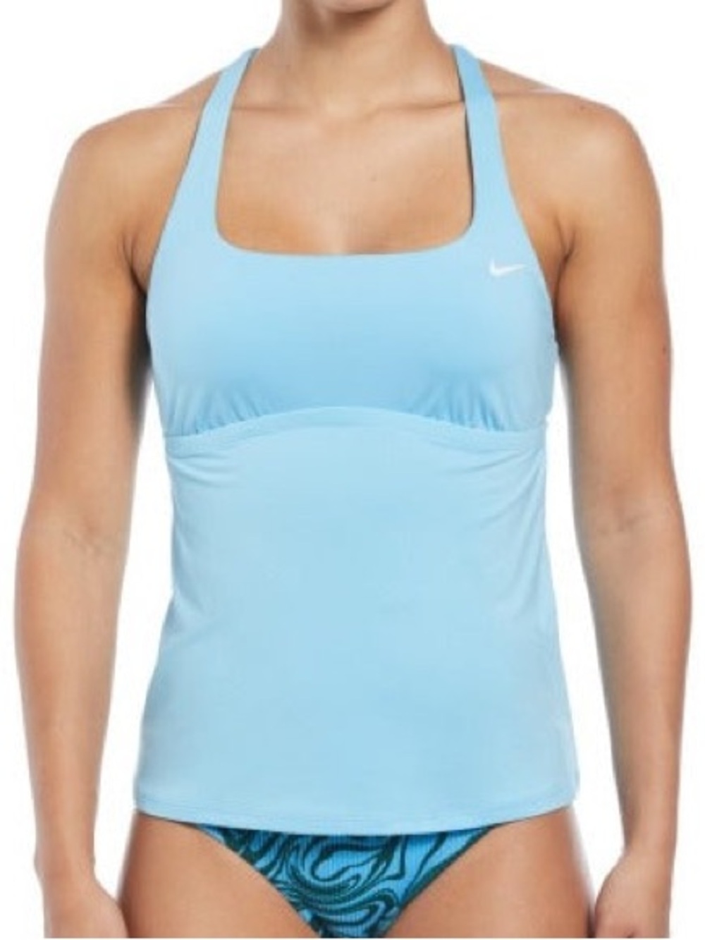 Nike Sky Blue Racerback Tankini Top